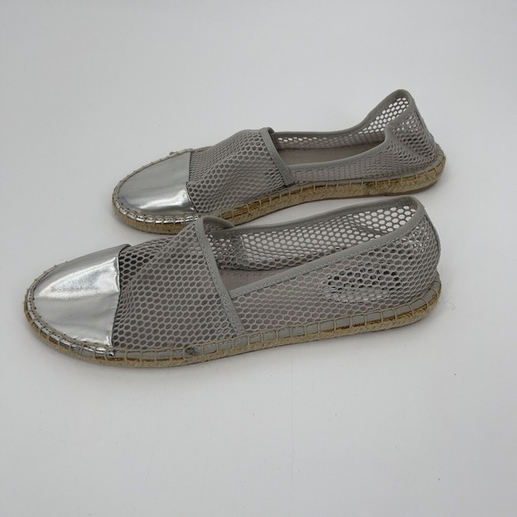 Sam Edelman Circus Womens Jute Mesh Silver Lena Espadrille Flats US 9.5M - Picture 4 of 10
